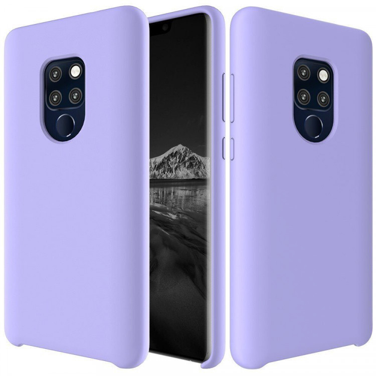 Силиконовый чехол Mobile Shell для Huawei Mate 20 (фиолетовый)