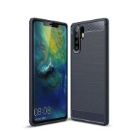 Чехол-накладка Carbon Fibre для Huawei P30 Pro (темно-синий) Чехол-накладка Carbon Fibre для Huawei P30 Pro (темно-синий)