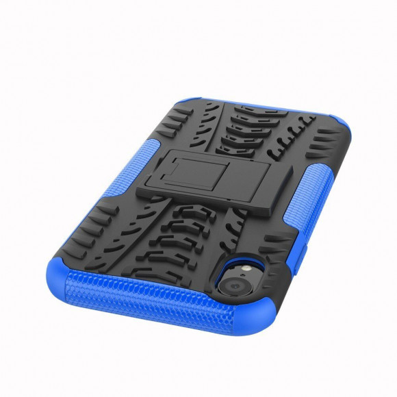 Чехол Hybrid Armor для iPhone XR (черный + голубой) Чехол Hybrid Armor для iPhone XR (черный + голубой)