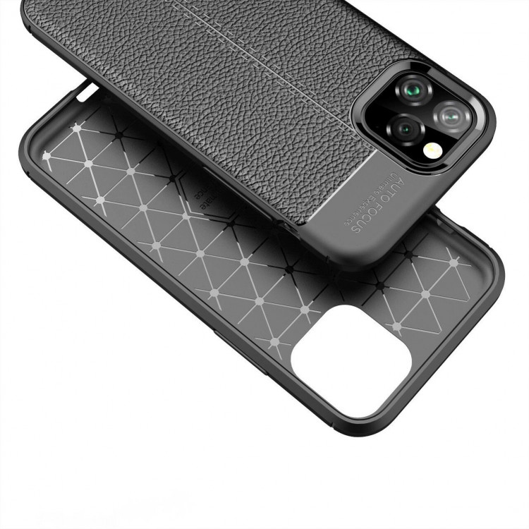 Чехол-накладка Litchi Grain для iPhone 11 Pro (зеленый)