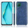 Кожаная накладка-чехол для Huawei P40 lite (синий)