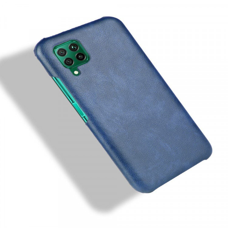 Кожаная накладка-чехол для Huawei P40 lite (синий)