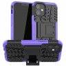 Чехол Hybrid Armor для iPhone 12 mini (черный + фиолетовый)