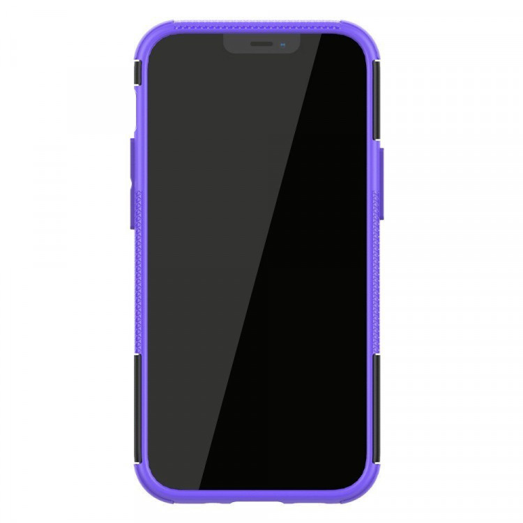 Чехол Hybrid Armor для iPhone 12 mini (черный + фиолетовый)