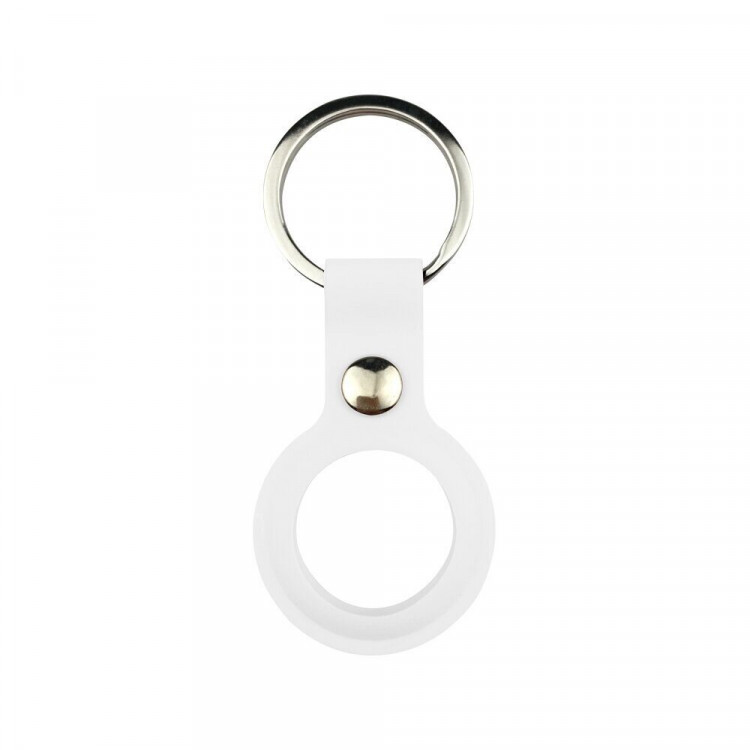 Силиконовый брелок для AirTag (белый)