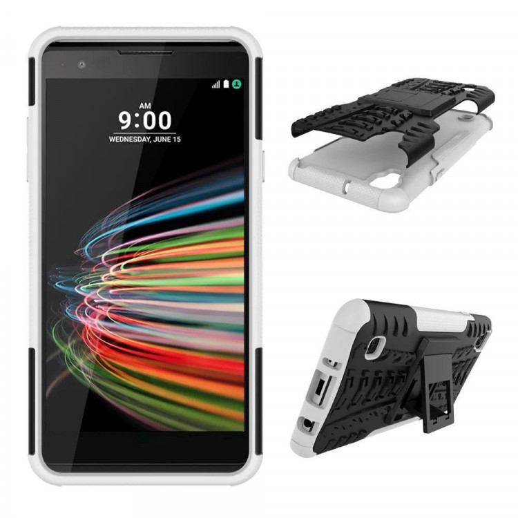 Чехол Hybrid Armor для LG X Style K200DS (черный + белый)