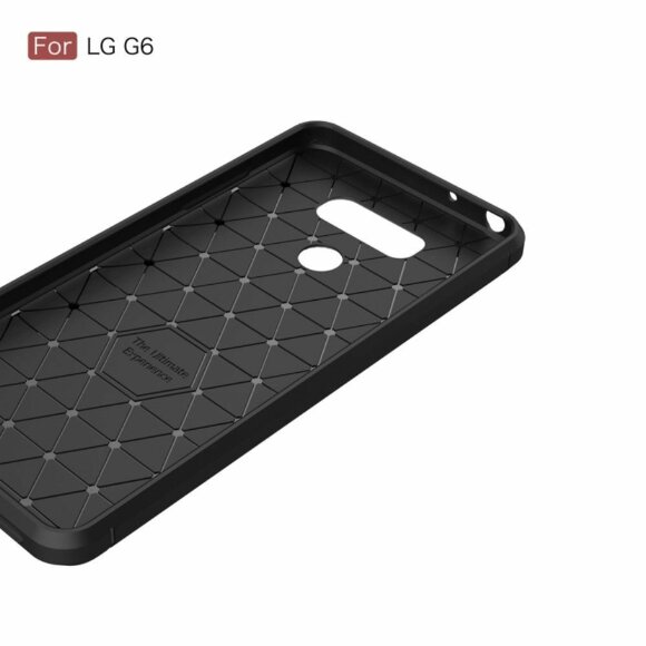 Чехол-накладка Carbon Fibre для LG G6 (черный) Чехол-накладка Carbon Fibre для LG G6 (черный)