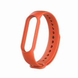 Ремешок для фитнес браслета Xiaomi Mi Band 5 (оранжевый)