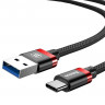 Кабель Baseus USB 3.0 - Type-C - 1,5м. (черный + красный)
