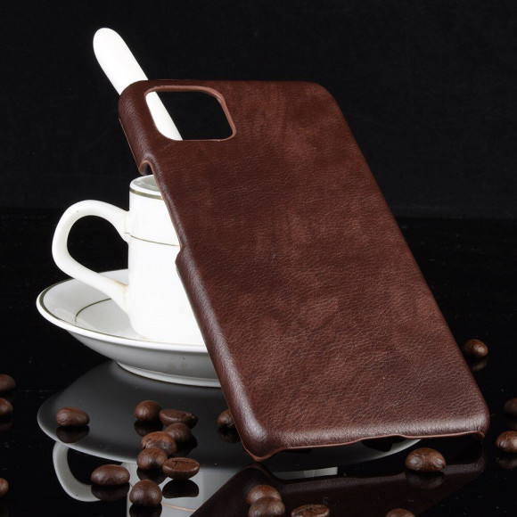 Кожаная накладка-чехол для Google Pixel 4 XL (коричневый) Кожаная накладка-чехол для Google Pixel 4 XL (коричневый)