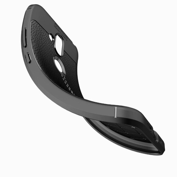 Чехол-накладка Litchi Grain для Nokia 8.1 (черный) Чехол-накладка Litchi Grain для Nokia 8.1 (черный)