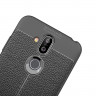 Чехол-накладка Litchi Grain для Nokia 8.1 (черный)
