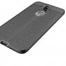 Чехол-накладка Litchi Grain для Nokia 8.1 (черный)