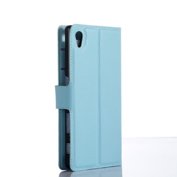 Чехол с визитницей для Sony Xperia Z5 Premium / Z5 Premium Dual (голубой)