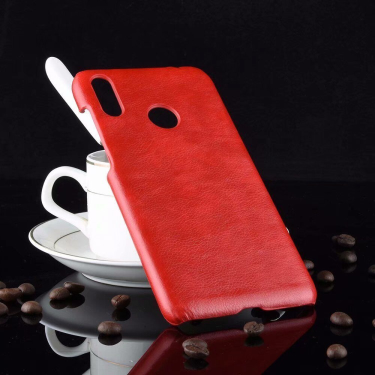 Кожаная накладка-чехол Litchi Texture для ASUS Zenfone Max (M2) ZB633KL (красный)