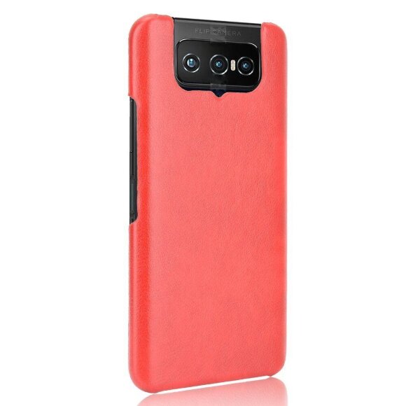 Кожаная накладка-чехол для Asus Zenfone 7 ZS670KS / Zenfone 7 Pro ZS671KS (красный) Кожаная накладка-чехол для Asus Zenfone 7 ZS670KS / Zenfone 7 Pro ZS671KS (красный)