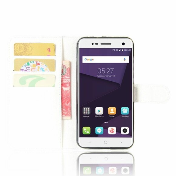 Чехол с визитницей для ZTE Blade V8 Mini (белый)