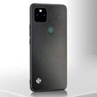 Чехол из искусственной кожи для Google Pixel 5a 5G (карбон) Чехол из искусственной кожи для Google Pixel 5a 5G (карбон)