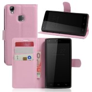 Чехол с визитницей для DOOGEE X5 Max / X5 Max Pro (розовый)