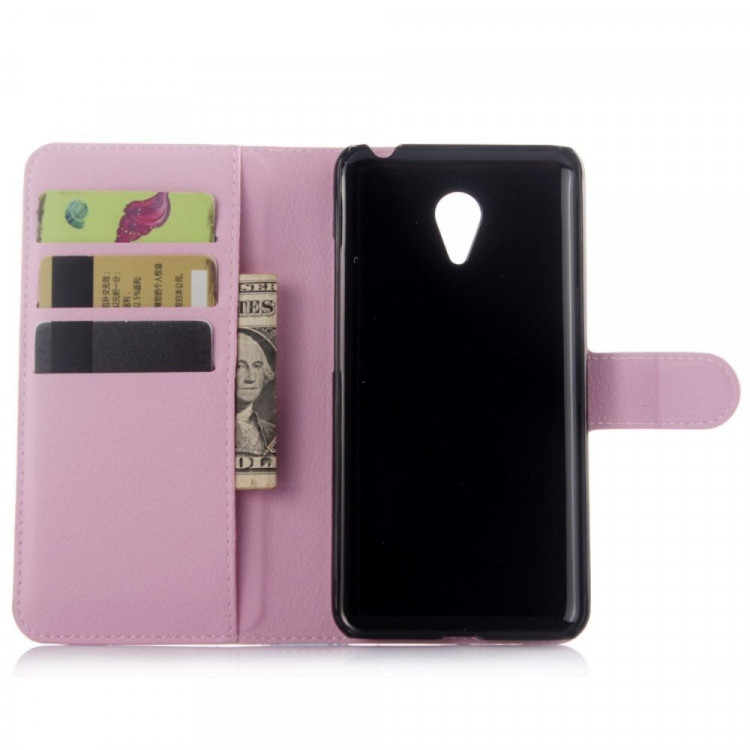 Чехол с визитницей для Meizu M2 Note (розовый)