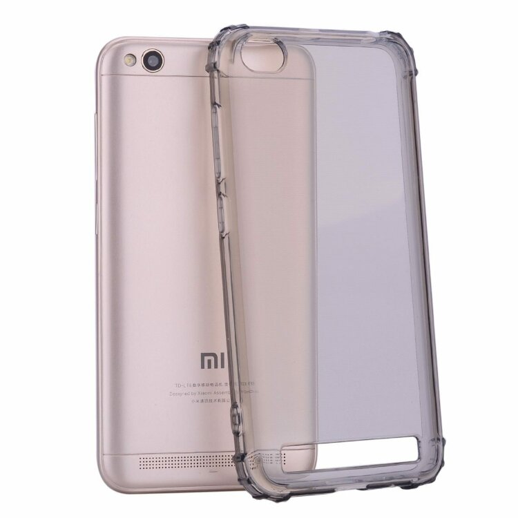 Силиконовый чехол с усиленными бортиками для Xiaomi Redmi 5A (черный)