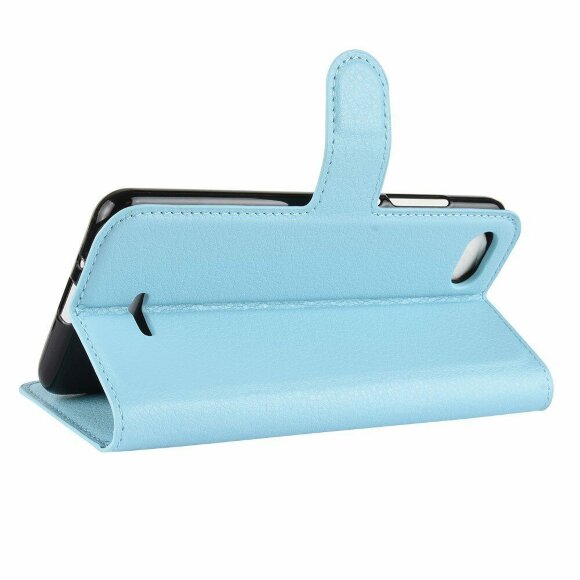 Чехол с визитницей для Xiaomi Redmi 6A (голубой) Чехол с визитницей для Xiaomi Redmi 6A (голубой)