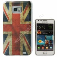 Пластиковый чехол для Samsung Galaxy S2 (Retro United Kingdom Flag)