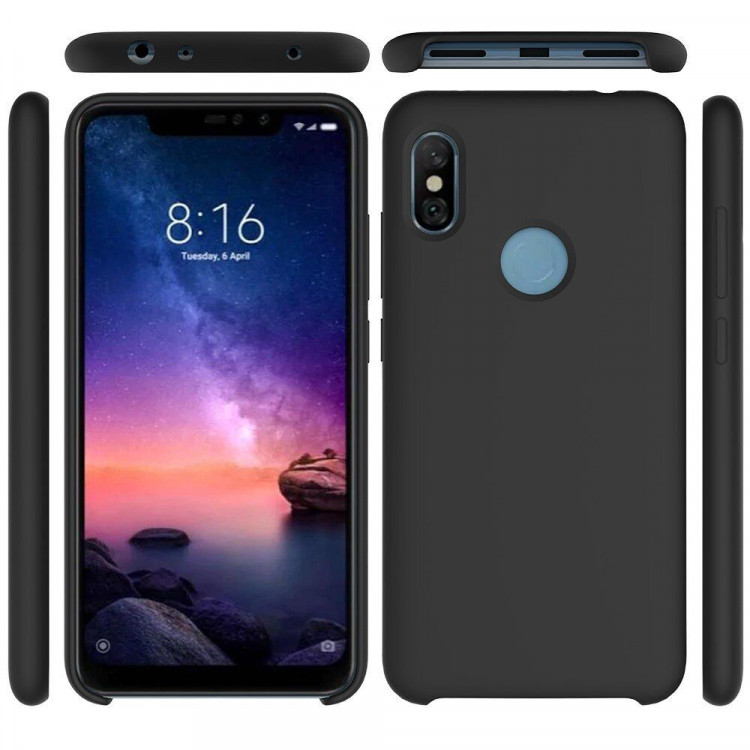 Силиконовый чехол Mobile Shell для Xiaomi Redmi Note 6 Pro (черный)