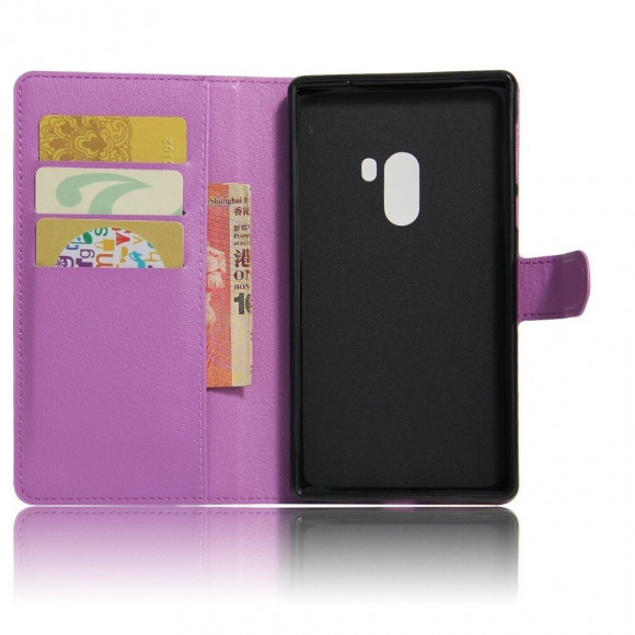Чехол с визитницей для Xiaomi Mi Mix (фиолетовый) Чехол с визитницей для Xiaomi Mi Mix (фиолетовый)