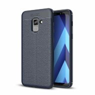 Чехол-накладка Litchi Grain для Samsung Galaxy A8 Plus (2018) (темно-синий) Чехол-накладка Litchi Grain для Samsung Galaxy A8 Plus (2018) (темно-синий)