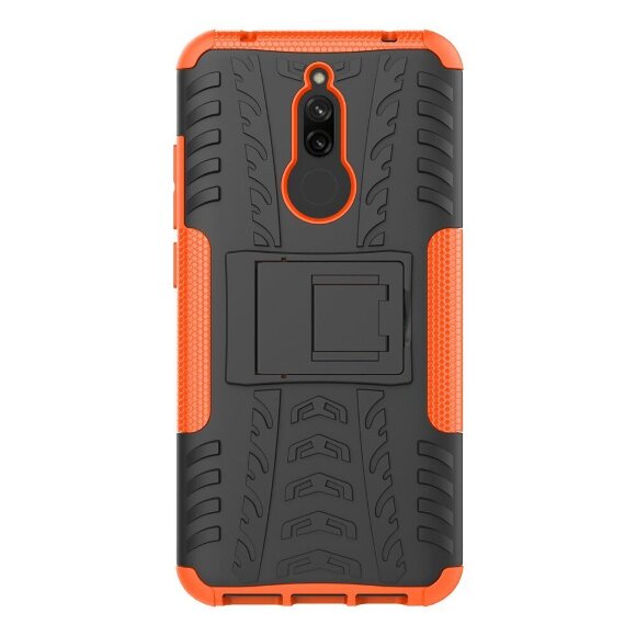 Чехол Hybrid Armor для Xiaomi Redmi 8 / Redmi 8A (черный + оранжевый)