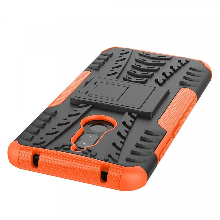 Чехол Hybrid Armor для Xiaomi Redmi 8 / Redmi 8A (черный + оранжевый)
