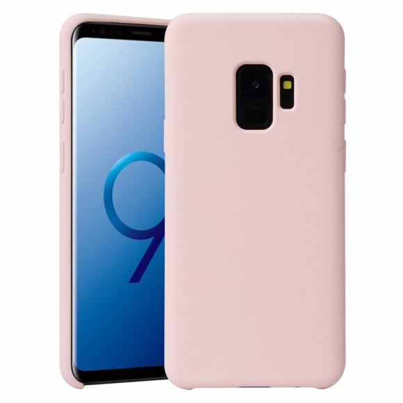 Силиконовый чехол Mobile Shell для Samsung Galaxy S9 (розовый)