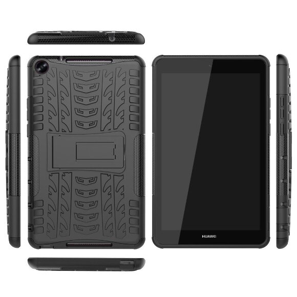 Чехол Hybrid Armor для Huawei MediaPad M5 Lite 8 / Honor Pad 5 8.0 (черный) Чехол Hybrid Armor для Huawei MediaPad M5 Lite 8 / Honor Pad 5 8.0 (черный)