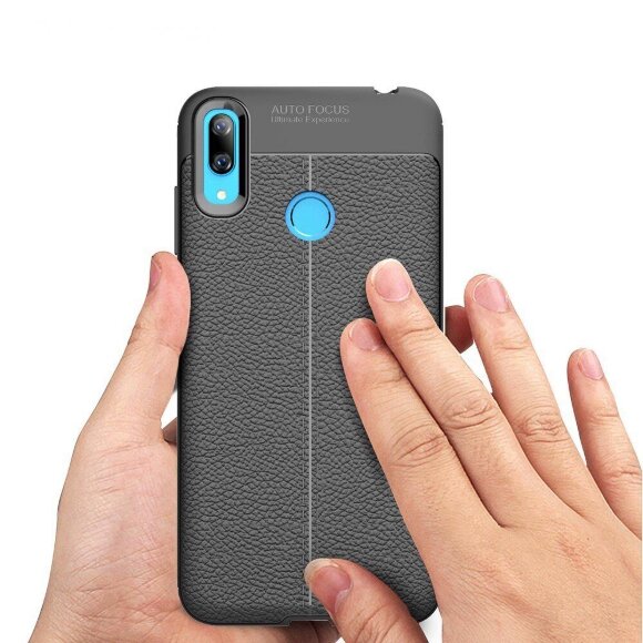 Чехол-накладка Litchi Grain для Huawei Y7 (2019) / Y7 Prime (2019) (красный)