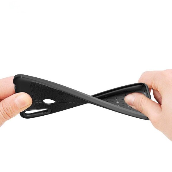 Чехол-накладка Litchi Grain для Huawei Y7 (2019) / Y7 Prime (2019) (красный)