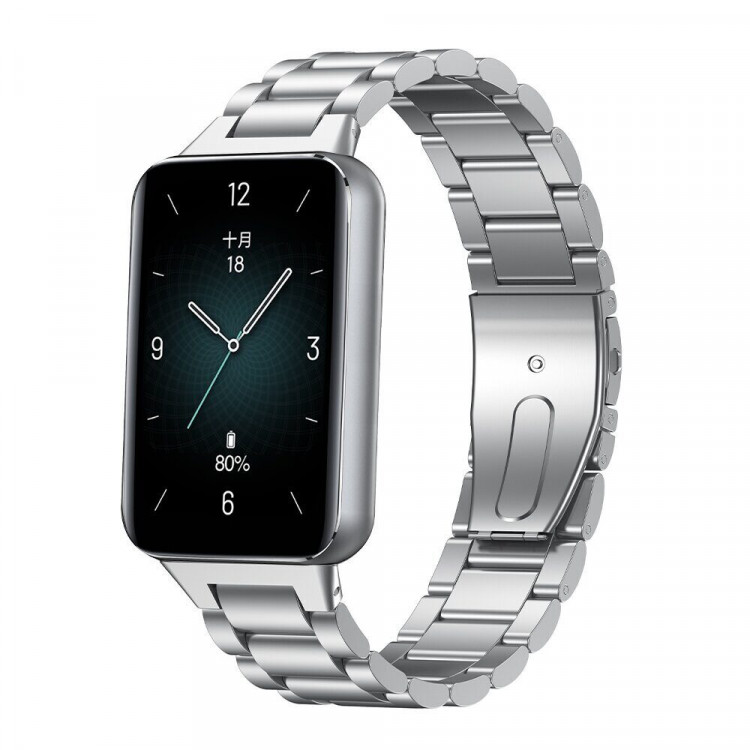 Стальной браслет для Honor Band 9 (серебряный)