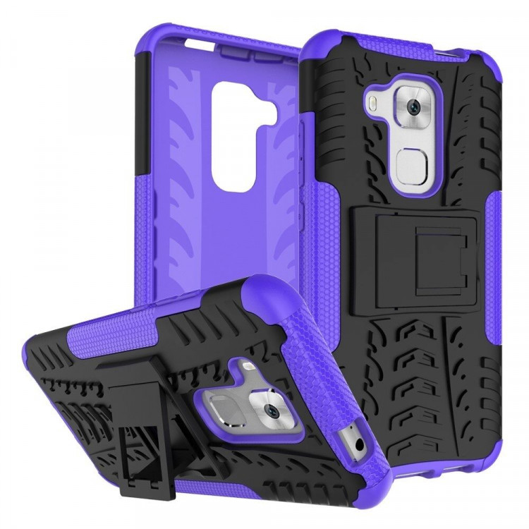 Чехол Hybrid Armor для Huawei Nova Plus (черный + фиолетовый)
