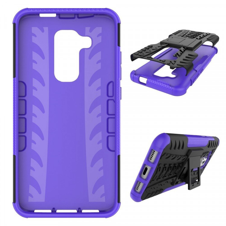Чехол Hybrid Armor для Huawei Nova Plus (черный + фиолетовый)