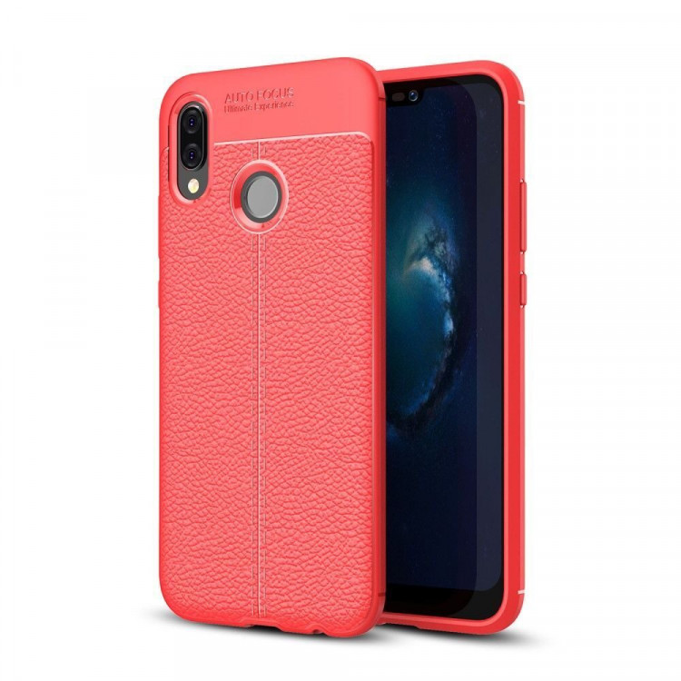 Чехол-накладка Litchi Grain для Huawei P20 Lite / nova 3e (красный)