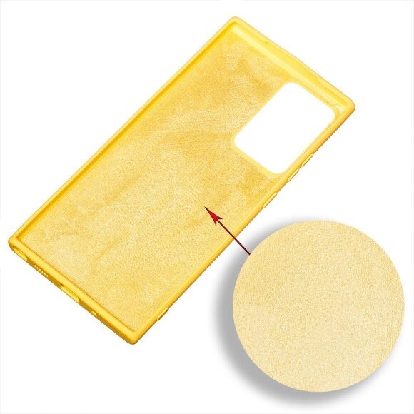 Силиконовый чехол Mobile Shell для Samsung Galaxy Note20 Ultra (желтый)