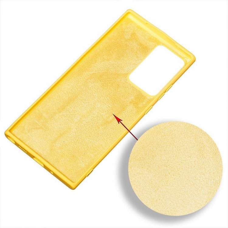 Силиконовый чехол Mobile Shell для Samsung Galaxy Note20 Ultra (желтый)