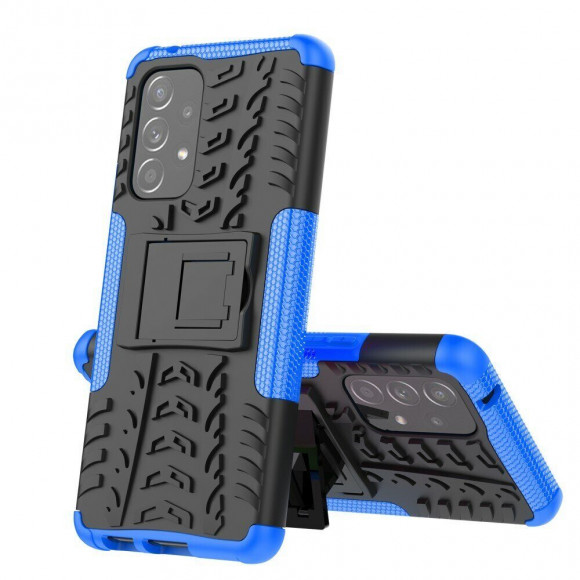 Чехол Hybrid Armor для Samsung Galaxy A53 5G (черный + голубой) Чехол Hybrid Armor для Samsung Galaxy A53 5G (черный + голубой)