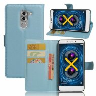Чехол с визитницей для Huawei Honor 6x 2016 (голубой) Чехол с визитницей для Huawei Honor 6x 2016 (голубой)