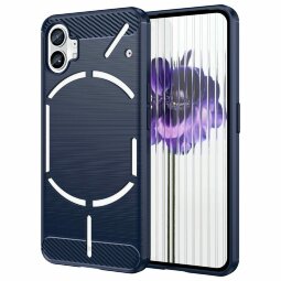 Чехол-накладка Carbon Fibre для Nothing Phone (1) (темно-синий)