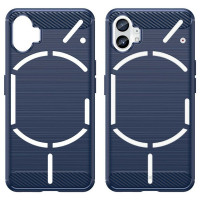 Чехол-накладка Carbon Fibre для Nothing Phone (1) (темно-синий)