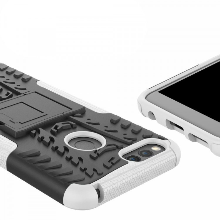 Чехол Hybrid Armor для Huawei Honor 7X (черный + белый)
