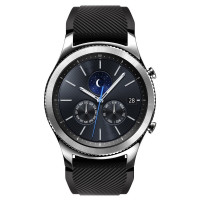 Силиконовый ремешок для Samsung Gear S3 Frontier / S3 Classic / Galaxy Watch 46мм / Watch 3 (45мм) (черный)