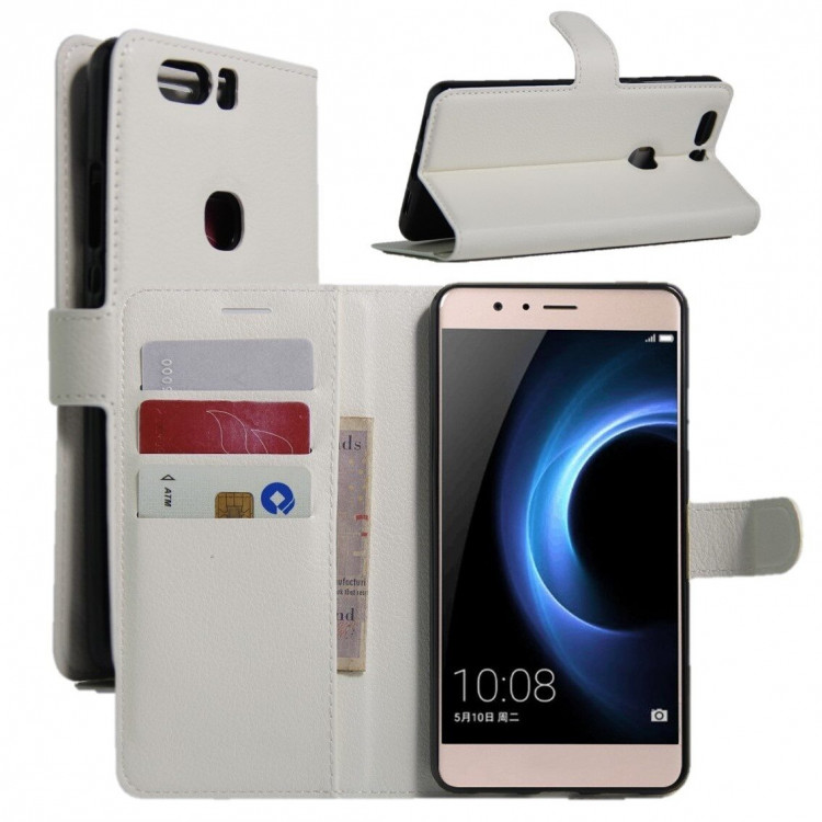 Чехол с визитницей для Huawei Honor V8 (белый)