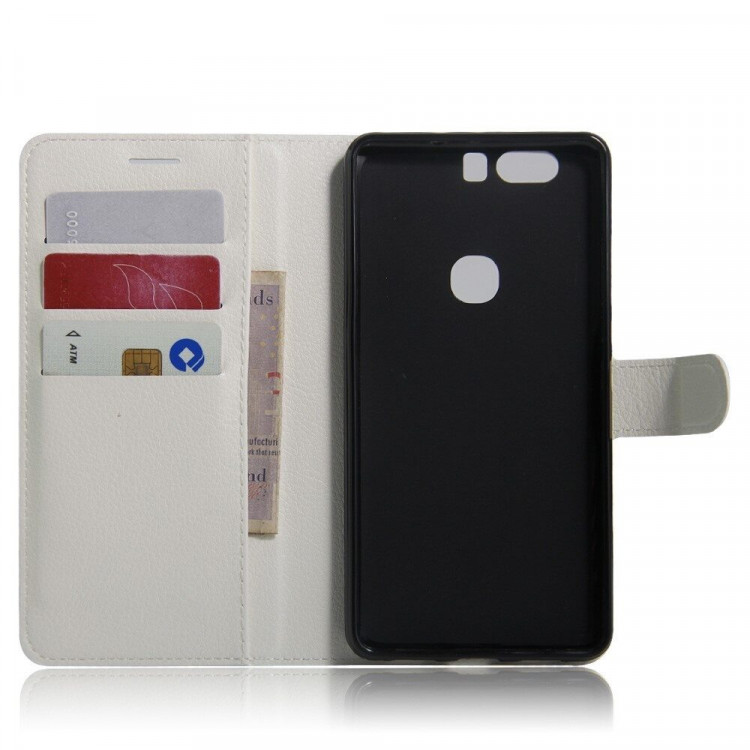 Чехол с визитницей для Huawei Honor V8 (белый)